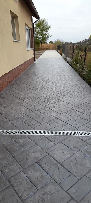 Beton amprentat si pavele