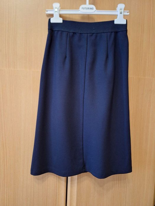 Юбка темно-синяя школьная. Рост 140