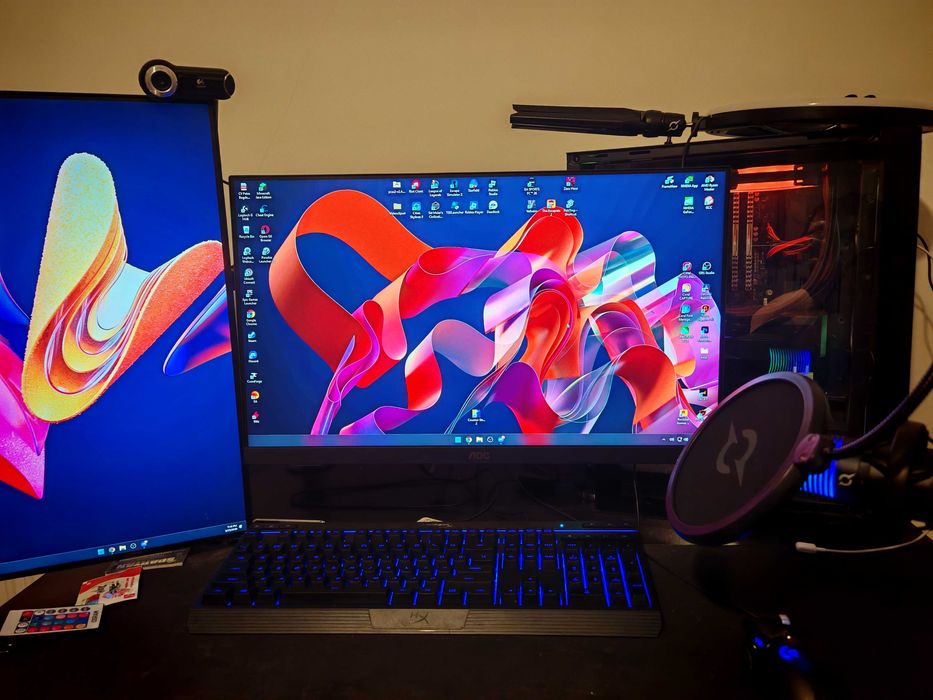 Monitor 180hz AOC + PC Gaming ddr4 Ryzen 7, 32 gb Ram, RTX 3060 ti