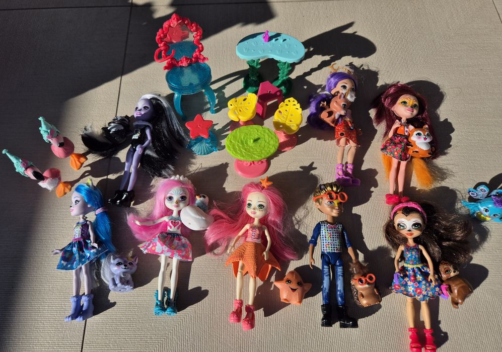Casa Enchantimals & set de 10 papusi si accesorii