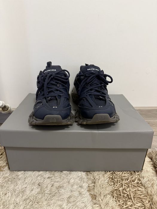 Balenciaga track navy blue clear sole 42