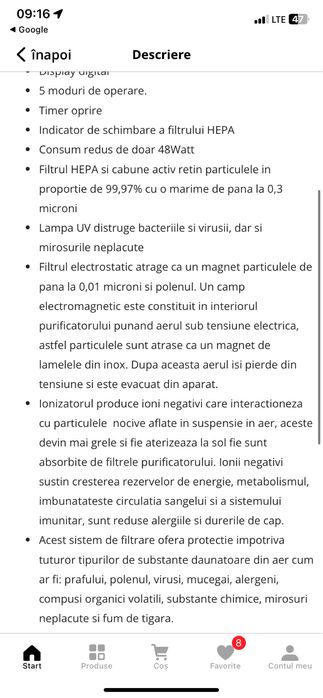 Purificator de aer