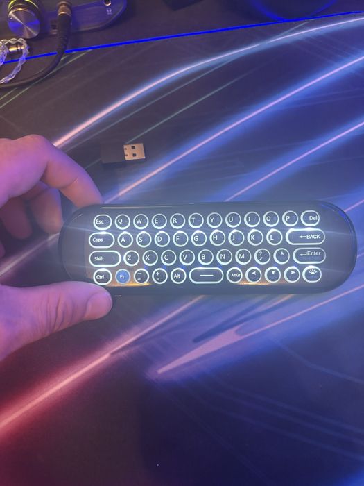 Telecomanda tastatura smart TV, PC, IR 2.4 Air Mouse Giroscop 6axe