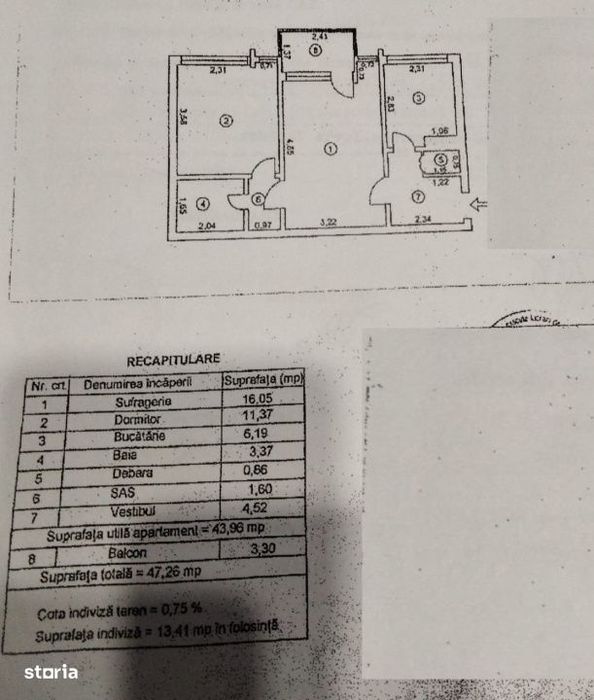 Apartament 2 camere Garii, confort 1, mobilat.