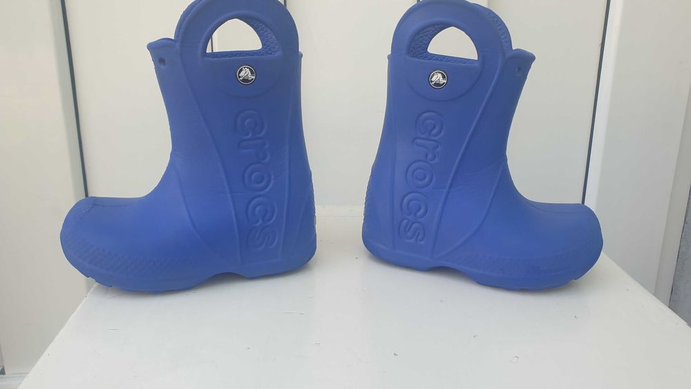 Vand cizme cauciuc CROCS C8 albastri