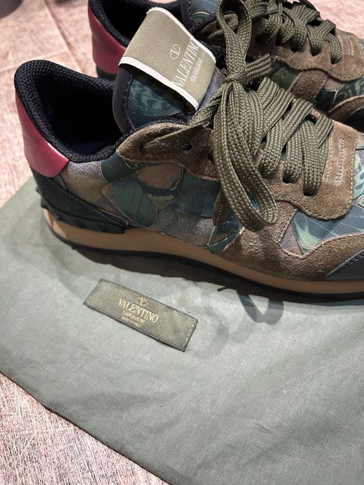 Adidasi Valentino Rockrunner camouflage-print