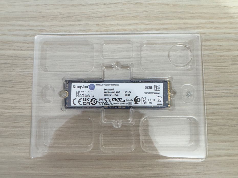 SSD M.2 NVMe Kingston NV2 500GB - Stare perfectă