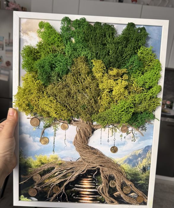 Картина за повод със скандинавски мъх