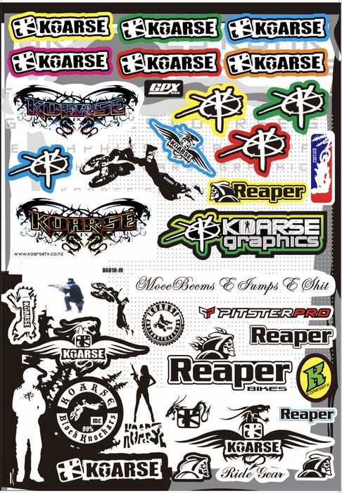 Стикери за мотори,колелета,тротинетки и др.