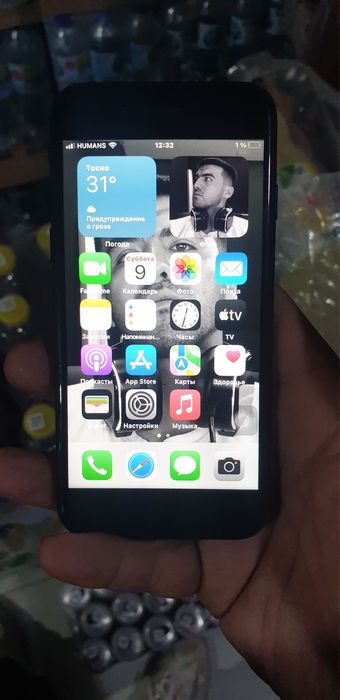 Iphone 7/128 gb qora