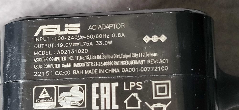 ASUS 33W incarcator 19V-1.75A mufa subtire fuctional