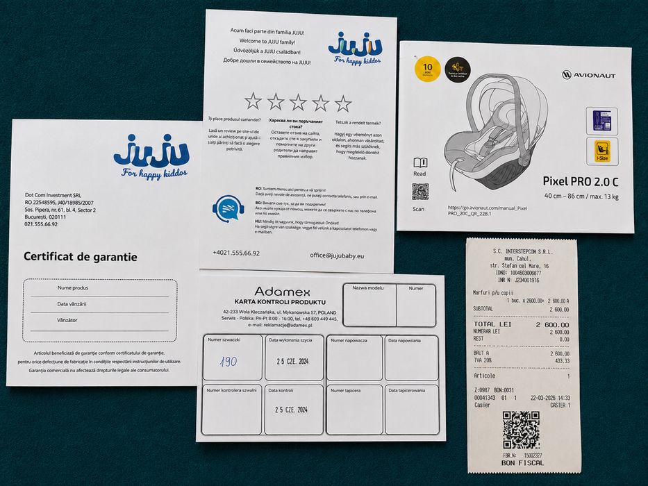 Scoică auto Adamex / Avionaut Pixel PRO 2.0 C – stare impecabilă, ca nouă