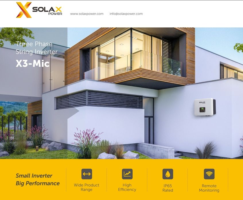 Invertor fotovoltaic SolaX trifazat 10KW MIC-X3.10-T-D On-Grid