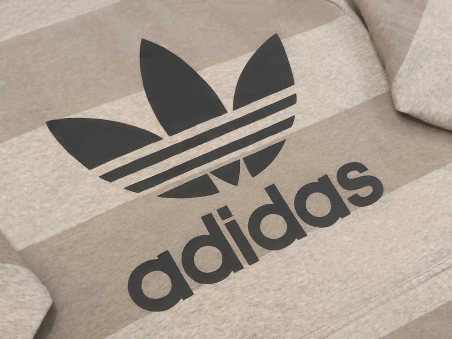 Hanorac Sport Adidas - Striped Grey