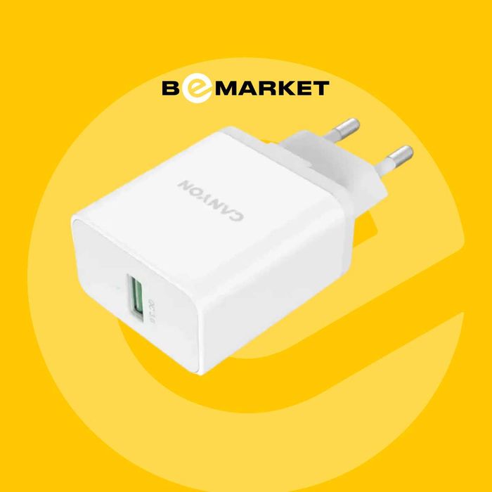 Сетевое зарядное устройство Canyon CNE-CHA24W White