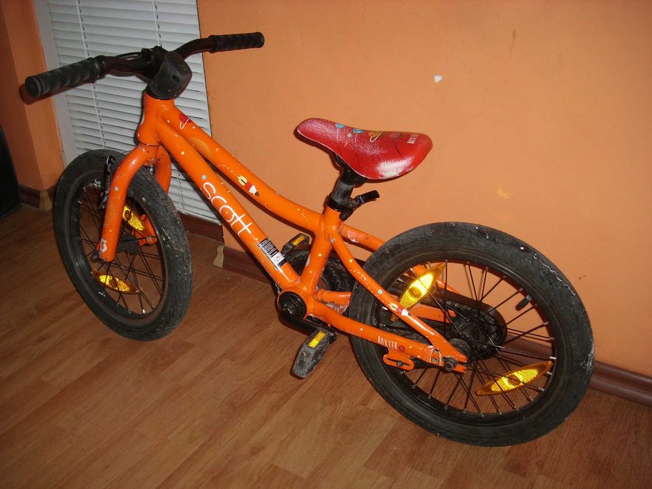 SCOTT 16 ″ АЛУМИНИЕВ USA Детски велосипед,колело със спомагателни колела.Промо!