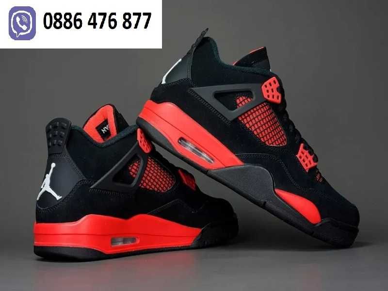 Air Jordan 4, Jordan 4 Red Thunder, маратонки NIKE НАИК Джордан