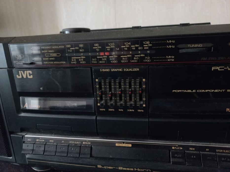 Radio dublu casetofon JVC