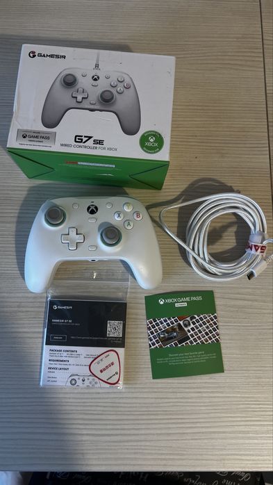 Controller Gamesir cu fir pentru Xbox PC G7 SE Alb GAMEPASS