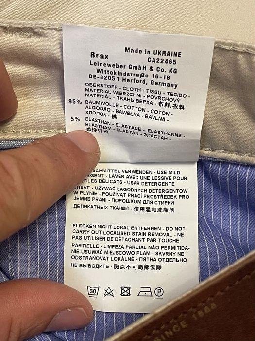 Pantaloni chinos barbati noi Brax marimea XL