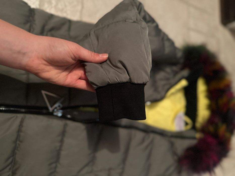 Детский пуховик цвета Хакки