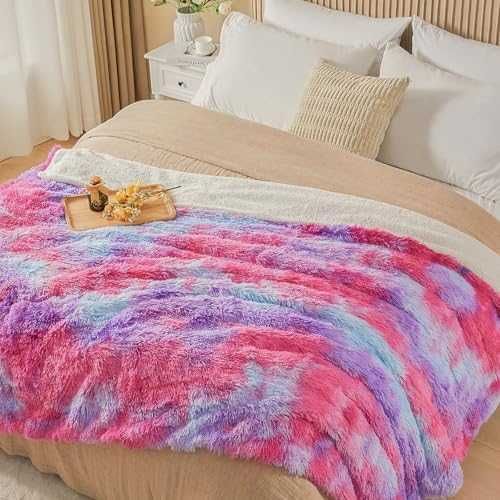 Пухкаво одеяло 150x200см Rainbow Pink Purple