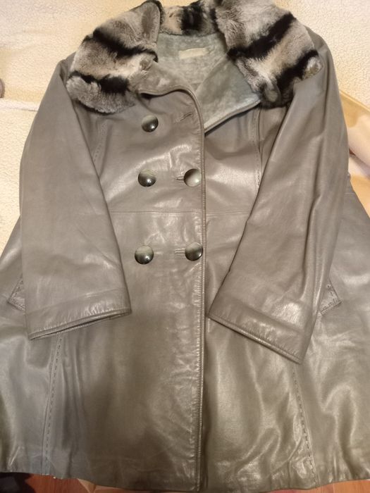 Продам кожаную дубленку