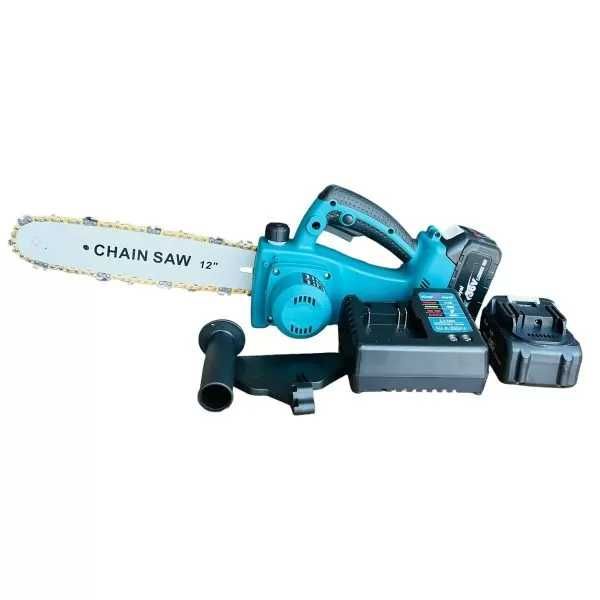 Акумулаторна резачка 25/30 см шина 2х 36V/8Ah батерии+2 златни вериги