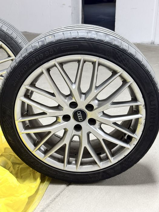 Jante originale Audi R19 + Anvelope Vara Kumho Ecsta PS71