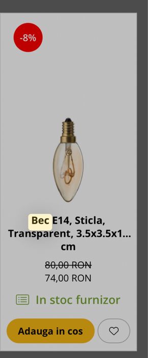 Lustra 5 brate, dulie E14