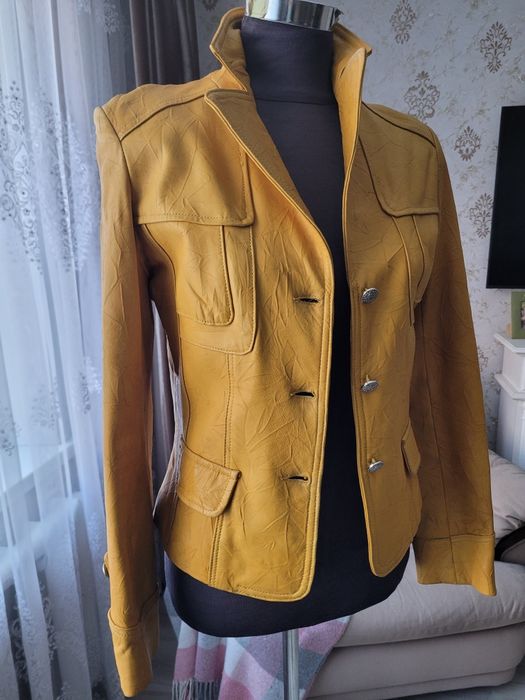 Пиджак кожаный, женский.
