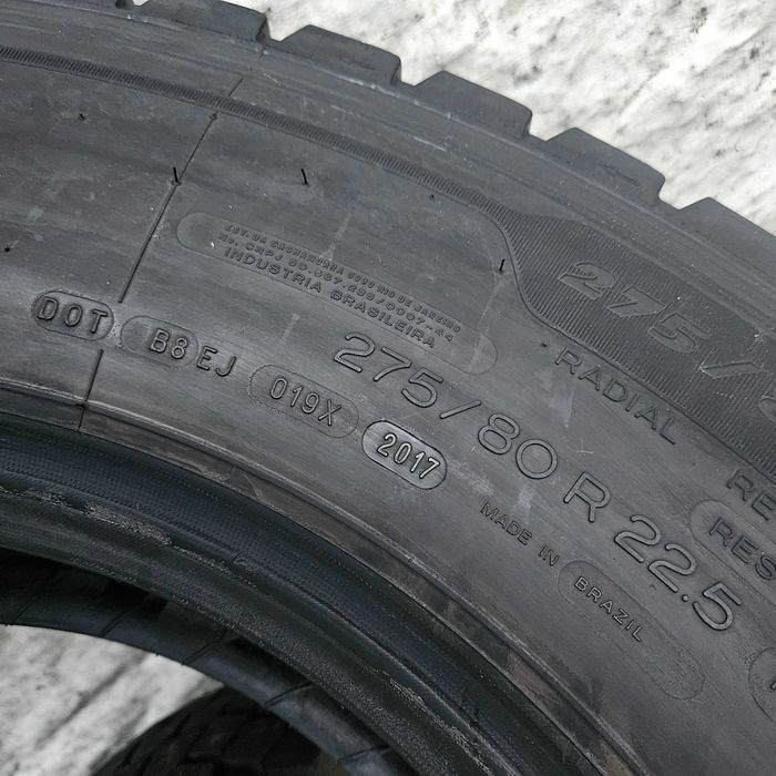 4 тежкотоварни гуми 275/80R22.5 Michelin X Multi D 149/146L M+S