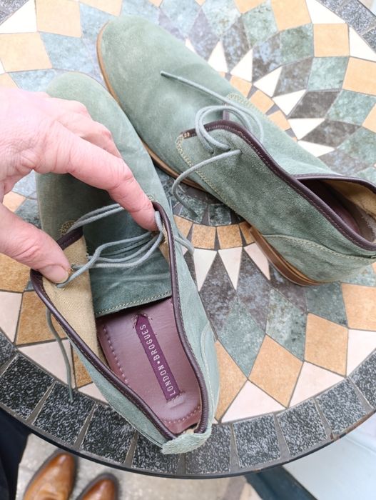 Ghete piele întoarsa London Broguesnr 44 ca noi