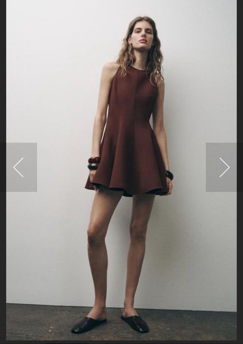 Кафява рокля Зара