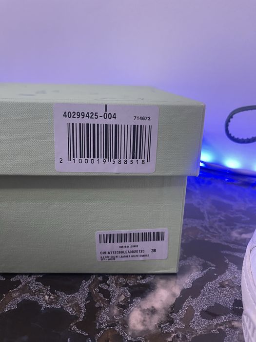 Vand adidasi off white court 3.0, originali, factura, cutie la ei