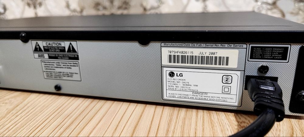 DVD Recorder LG Original