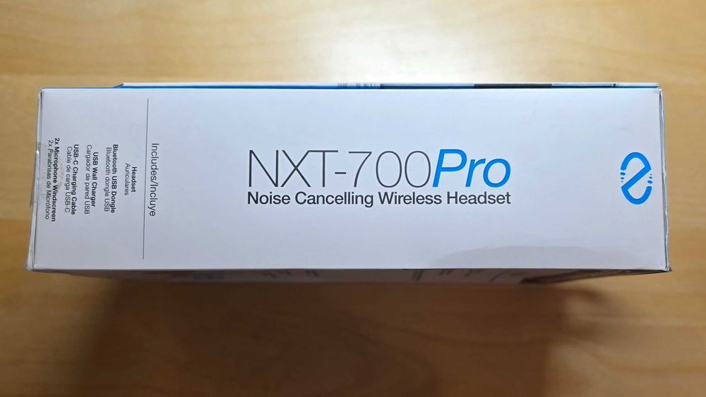 Casti Bluetooth Naztech NXT-700 Pro Noise Cancelling Wireless Headset USB Dongle Zoom Teams Skype Call Center Office PC Laptop