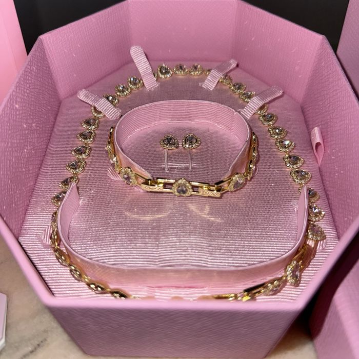Set Angelic Swarovski Ariana Grande Gold