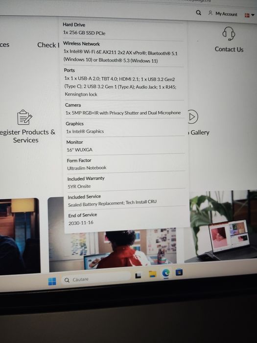 Lenovo Thinkpad L16 gen 1 ,ultra 5-125u,16gb ddr5,ssd 256nvme ,display 16 inch