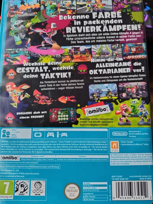 Joc Splatoon 1 (primul) pentru Nintendo Wii U