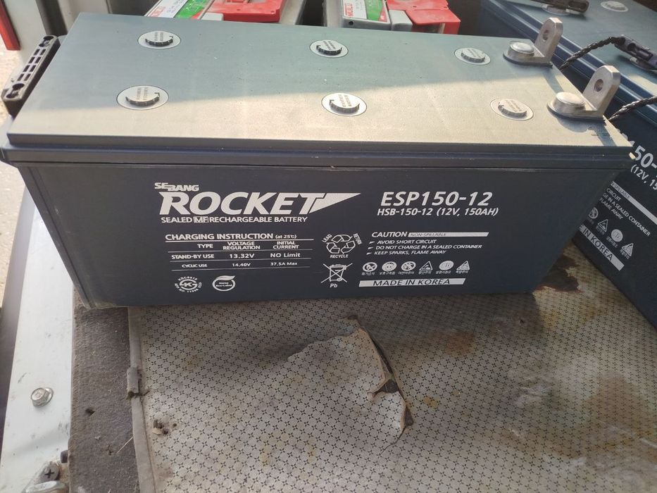 Аккумуляторы гелевые для Юпс Ups 12 вольт 150 ампер час