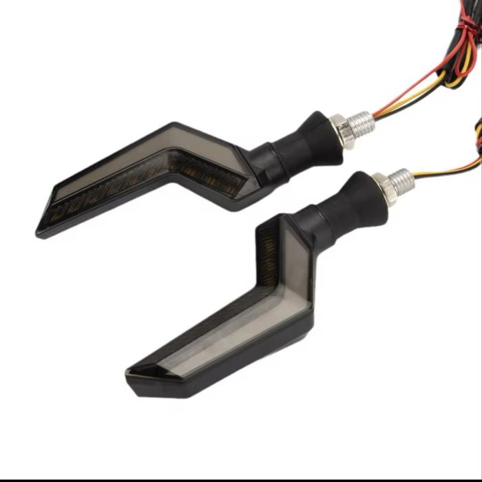 Semnalizări Moto LED Secvențiale (Dinamice) cu Lumină de Zi (Alb / Roșu / Albastru) scuter atv