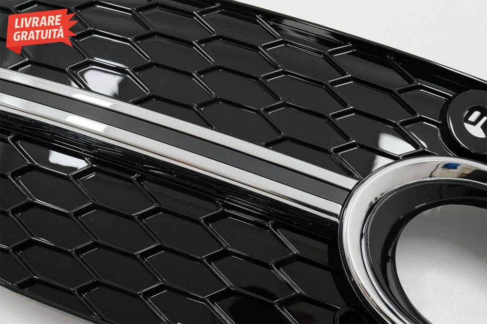 Grile Laterale Audi Q3 8U (2011-2014) RS Design Negru Crom