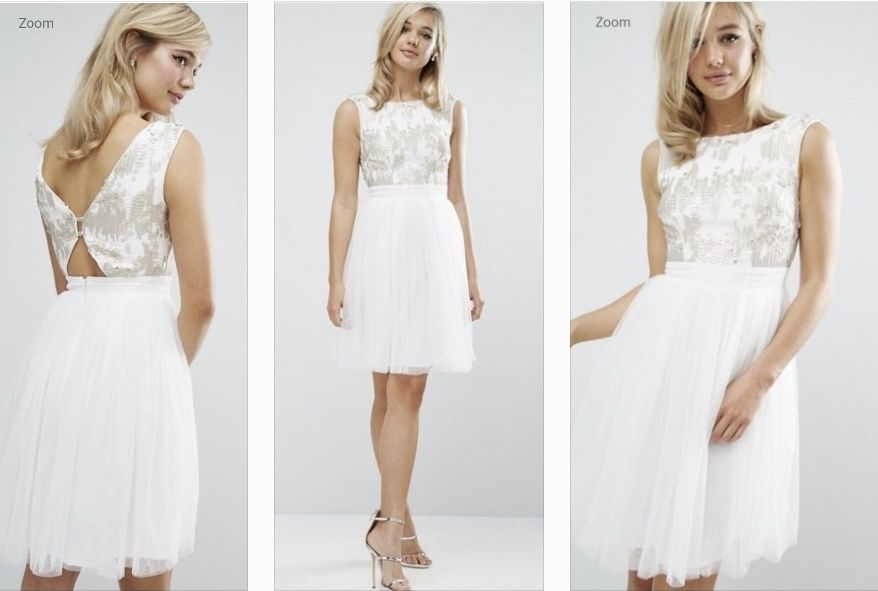 Rochie banchet/cununie/ocazie revelion tulle alb XS