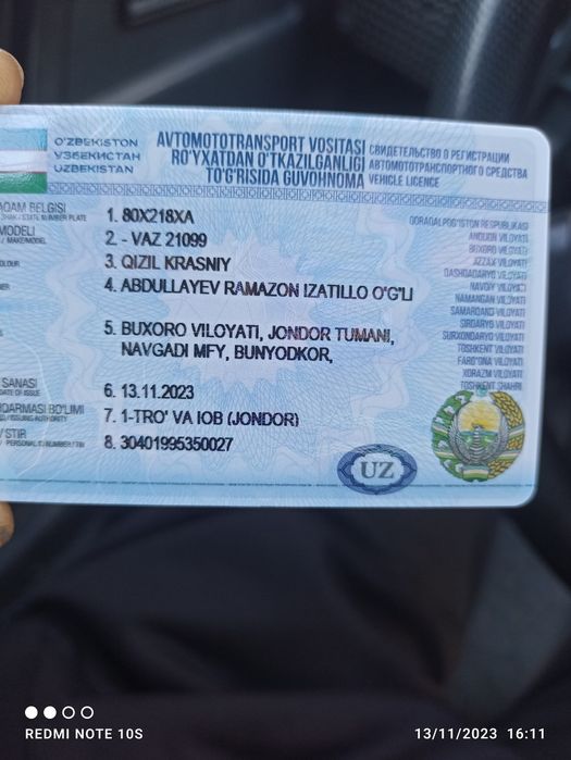 Lada 21099 1996 — 3