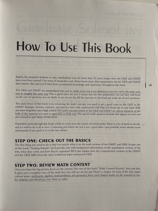 Kaplan GRE & GMAT Exams Math Workbook, Third Edition