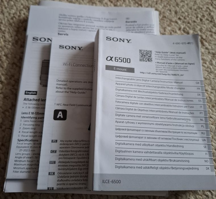 Vând aparat foto Sony alfa6500 stare impecabila