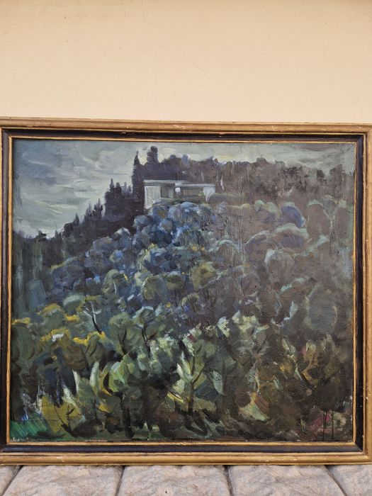 Венко Петров- пейзаж масло автор платно