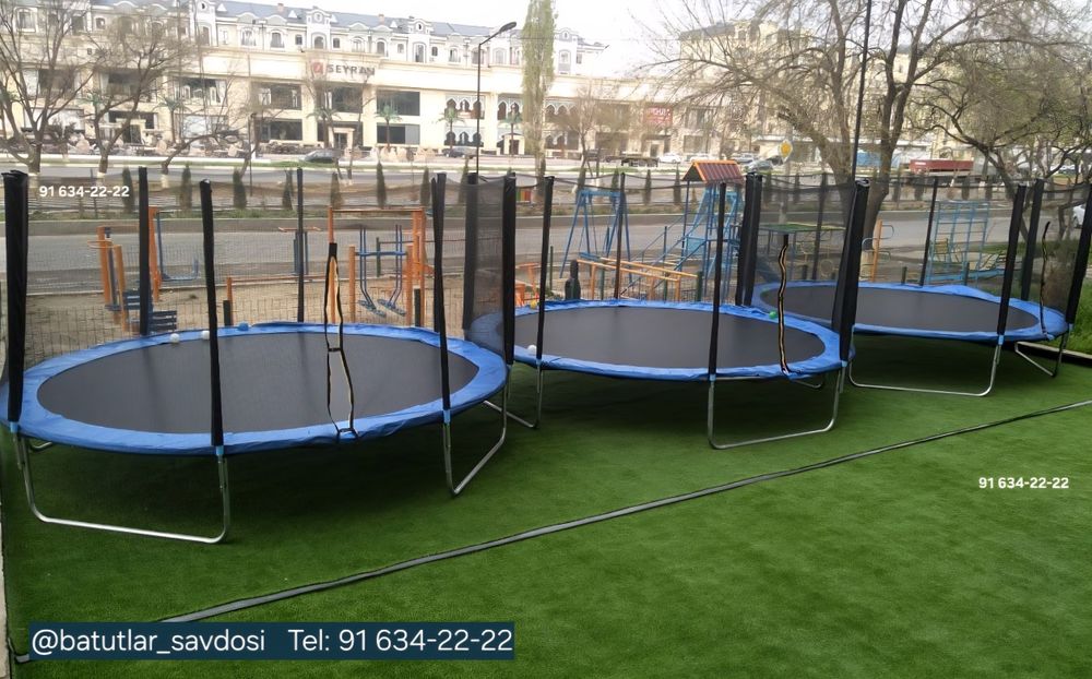 Batut, Батуты, Надувной батут, Каркасный батут, Atraksionlar