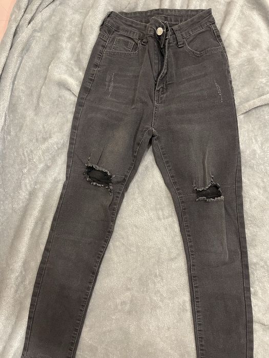 Дамски черни дънки,размер S